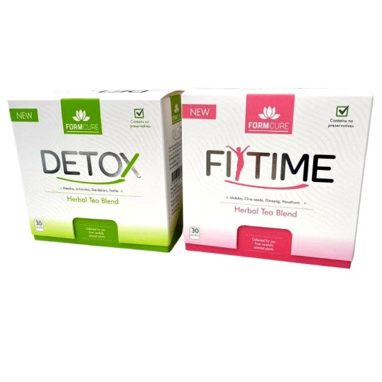 Voordeel Pakket Detox Kuur 1x pakket & FitTime 1 x pakket - 30 dagen Kuur